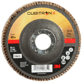 3M™ Cubitron™ 4 1/2" X 7/8" 40+ Grit Type 27 Flap Disc