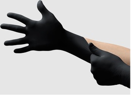 Ansell Large Black MICROFLEX Latex Examination Gloves