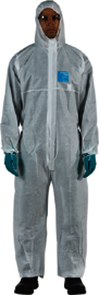 Ansell 3X White AlphaTec® 1500 SMS Fabric Disposable Coveralls