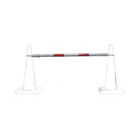 Cortina Safety Products 48" X 3" X 3" White And Red Cone Bar