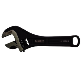 DEWALT® 6" Black Steel Adjustable Wrench