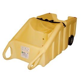 ENPAC 68" x 31.5" x 27" Poly-Dolly® Yellow HDPE Mobile Containment Dolly