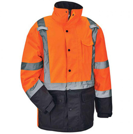 Ergodyne 3X Orange GloWear® 8384 300D Oxford Polyester/Polyurethane Jacket/Coat