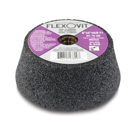 FlexOVit® 6" X 5/8" - 11" Type 11 AC16QB Grit HIGH PERFORMANCE™ Aluminum Oxide Resin Cupstone