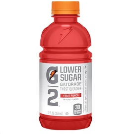 Gatorade® 12 Ounce Fruit Punch Flavor G2™ Ready To Drink Bottle Low Sugar Electrolyte Drink
