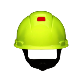 3M™ High-visibility Yellow SecureFit™ H-709SFR-UV HDPE Cap Style Hard Hat With 4 Point Ratchet Suspension