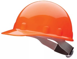 Honeywell Orange Fibre-Metal® E2 SuperEight® Thermoplastic Cap Style Hard Hat With Ratchet/8 Point Ratchet Suspension