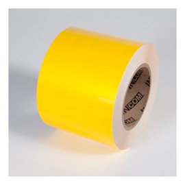INCOM® 4" W X 100' Yellow 7.7 mil Polyester TUFF MARK® Ultra Durable Tape