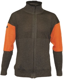 Tuff-N-Lite® 5X Black And Orange High Performance Polyethylene Yarn A5 - A9 ANSI Level Cut Resistant Jacket With Zipper Closure