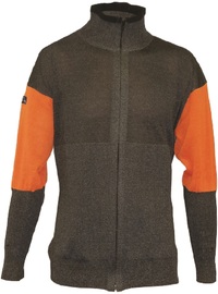 Tuff-N-Lite® 4X Black And Orange High Performance Polyethylene Yarn A5 - A9 ANSI Level Cut Resistant Jacket With Zipper Closure