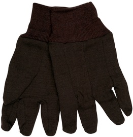 Memphis Glove Brown Large Cotton/Polyester General Purpose Gloves With Knit Wrist Cuff