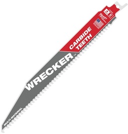 Milwaukee® SAWZALL®/THE WRECKER™ .050" X .050" X 9" Bi-Metal/Multi-Purpose Reciprocating Saw Blade 6 Teeth Per Inch