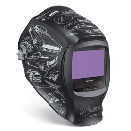 Miller® Digital Infinity™ Black/Gray Welding Helmet With 13.4 sq in Variable Shades 3, 45425 Auto Darkening Lens