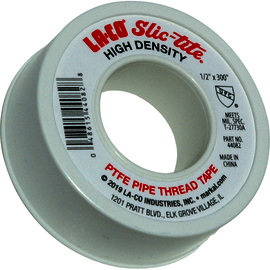 LA-CO® Slic-Tite 1/2" X 300" White PTFE Pipe Thread Tape