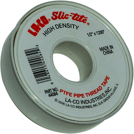 LA-CO® Slic-Tite 1/2" X 1200" White PTFE Pipe Thread Tape