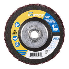 Vortex Rapid Prep Flap Disc 4-1/2 X 5/8-11 MED Grit Type 27