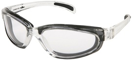 MCR Safety PN1 Clear Safety Glasses With Clear Duramass Anti-Fog Lens