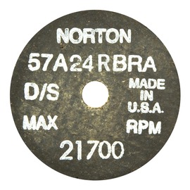Norton® 2-1/2" 24 Grit Extra Coarse Aluminum Oxide Snagging Wheel
