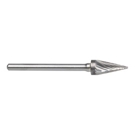 RADNOR™ SM-51SC 1/4" X 1/2" Pointed Cone Shape Single Cut Carbide Burr