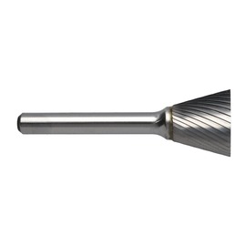 RADNOR™ SN-7SC 3/4" X 5/8" Inverted Cone Shape Single Cut Carbide Burr