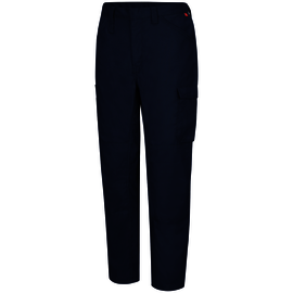 Bulwark® 30" x 32" Navy Blue Cotton/Polyester Flame Resistant Pants With Concealed Front Button Closure