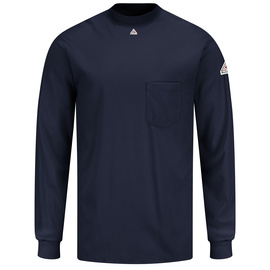 Bulwark® X-Large Regular Navy Blue EXCEL FR® Interlock FR Cotton Flame Resistant Long Sleeve Shirt