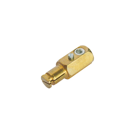 RADNOR™ Model 2-MBP M 400 Amp  Brass Hex Cable Connector For 2MBP Extension Connector Male