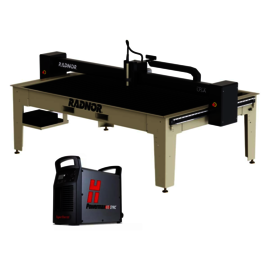 RADNOR™ 4' X 8' Cutting Table With Hypertherm® Powermax65 SYNC® Plasma Cutter And FlashCut® CNC Software