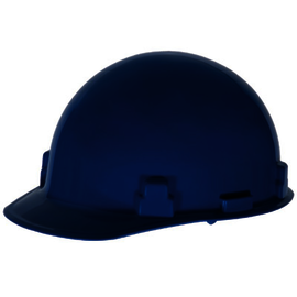 RADNOR™ Blue SmoothDome™ Polyethylene Cap Style Hard Hat With Ratchet Suspension