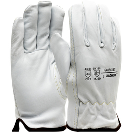 RADNOR™ Medium Premium Top Grain Sheepskin Leather Cut Resistant Drivers Gloves