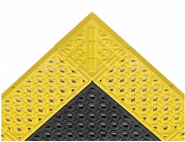 Superior Manufacturing 42" X 10'" Black And Yellow PVC Notrax® Anti Fatigue Floor Mat