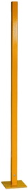 Rolltect™ 96" X 12" Safety Yellow Aluminum/Steel Fixed Mounting Post