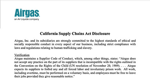 Preview of the CA disclosure document