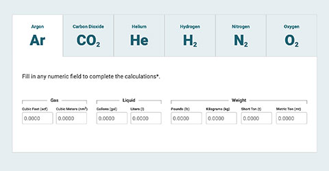 A preview of the calculator app