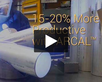 Welder welding: 15*20% more productive with ARCAL