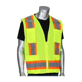 Protective Industrial Products 3X Hi-Viz Yellow Polyester/Mesh Vest