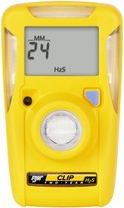 Product photo of two Honeywell BW™ Portable Single-Gas Detectors in black and yellow