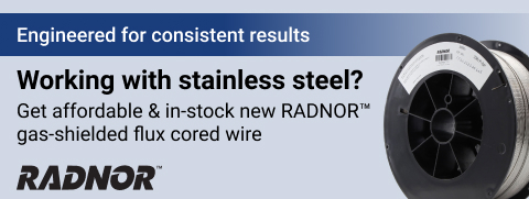 New RADNOR™ gas-shielded flux cored wire