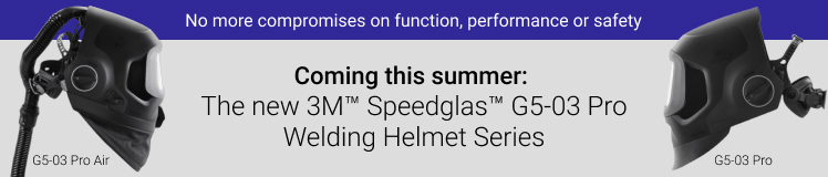 New 3M Speedglas G5-03 Pro Welding Helmet Series coming this summer
