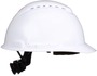 3M™ White SecureFit™ H-701SFV-UV HDPE Cap Style Hard Hat With Rachet/4 Point Ratchet Suspension