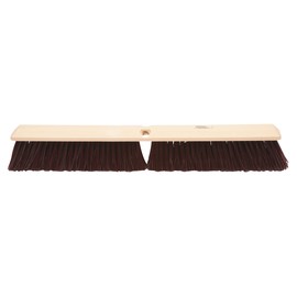 Weiler® 3" Trim Maroon Synthetic Fine Sweeping Brush Head With 24" Wood Block
