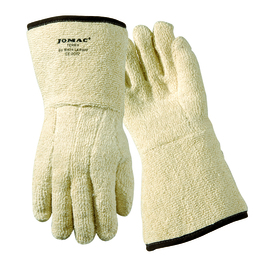 Wells Lamont KELKLAVE Large 10" White Heavy Weight Terry Cloth Heat Resistant Gloves With 5" Gauntlet Cuff And Full Thumb