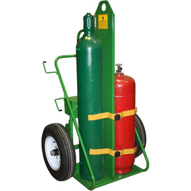 Saf-T-Cart Dual Cylinder Cart With Pneumatic Wheels And Continuous Handle (Includes Firewall)