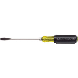 Klein Tools 15 7/16" Silver/Yellow/Black Tool Steel Cushion-Grip Screwdriver With Rubber Handle