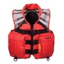 KENT Large Orange Nylon/Neoprene Mesh Search And Rescue "SAR" Life Vest With Front Zipper And Buckled Closure