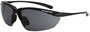 Radians Sniper Matte Black Safety Glasses With Smoke Polycarbonate Hard Coat Lens