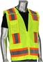 Protective Industrial Products 2X Hi-Viz Yellow PIP® Mesh/Solid Polyester Vest