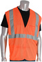 Protective Industrial Products 3X Hi-Viz Orange Mesh/Polyester Vest