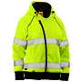 Protective Industrial Products Women's Medium Hi-Viz Yellow Bisley® Fleece/Polyester Sweatshirt