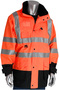 Protective Industrial Products 3X Hi-Viz Orange Polyester/Ripstop Coat